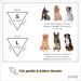 Piupet Dog Half (S) - 58x40x40cm - 2 Set Stylish Dog Haller for Large Dogs - Yellow/Gray Bandana for Great & Small Dogs - Buy Online on GoSupps.com