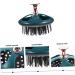 Collbath Shampoo Kamm Scalp Massager | Travel Compact Scalp Brush | Durable Scalp Peeling Accessory | Hotel & Home Use | Green 9x8cm - Buy Online on GoSupps.com