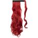 24 Long Dark Red Curly Wavy Wrap Around Ponytail Extension for Women - Buy Online on GoSupps.com