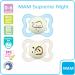 MAM Dental Pacifier Supreme Night 0-6 Months - Pack of 4 Skin Soft Silicone Tooth Friendly International Shipping - Buy Online on GoSupps.com