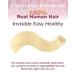 Agmity Clip In Extensions - Real Human Hair 50cm #613 Bleach Blonde 120g 7 Pieces Invisible & Smooth - Buy Online on GoSupps.com