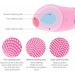 Silicone Face Cleansing Brush Mini Electric Facial Cleansing Brush Deep Pore Cleaning Skin Massager Face For All Skin (Pink) - Buy Online on GoSupps.com