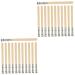 Lurrose Artistic Pencil Holders 24 pcs Colored Single Short Sketch Durable Wooden Lengtheners Supplies Goldfish Assorted Diy