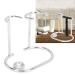 Gientan Stainless Steel Safety Brush Stand | Portable Universal Shaving Brush Holder for Toilet | Durable Silver Design - International Shipping Available - Buy Online on GoSupps.com