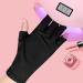 Vipomkowa Nail Machine Special Gloves For Nail Salon Baking Lamp Heat Insulation Sun Breathable Nail Leakage Gloves Nail Stand Holder A Black - Buy Online on GoSupps.com