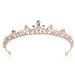 Royal Crystal Princess Wedding Tiara Headpiece - Rose Gold | LovelyLovelyshop - Buy Online on GoSupps.com