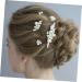 MAGICLULU 1 Set Bride Wedding Hairpin Pearl Bun Hairpin Bride Hair Accessory Wedding Hair Comb Pearl Hair Side Comb Pearl Hair Comb Wedding Headdress Bride Hair Fork Pearl Hairpin - Buy Online on GoSupps.com
