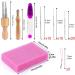 JNENERY Needle Felting Kit: 8 Needles, Tool Holder, Foam, Glue Stick, Fingercots, Scissors & Supplies for DIY Wool Felting - Buy Online on GoSupps.com
