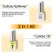 Gellen Cuticle Oil & Softener - 2 Pcs 18ml Nail Care Kit | Cuticle Remover & Strengthener for Gel Polish Manicure Essentials - Buy Online on GoSupps.com