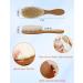 Baby Hair Brush Set with Natural Goat Bristles and Silicone Massager - Ideal for Cradle Cap Treatment, Newborns, Toddlers - Perfect Baby Shower Gift - Buy Online on GoSupps.com
