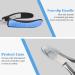 Cuticle Nipper IVON Professional Full Jaw Cuticle Trimmer Cutter with Non-slip Handle - Buy Online on GoSupps.com