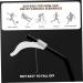 Buy Lurrose Anti-Slip Glasses Holder - 100 Pairs Silicone Ear Pads for Kids & Adults - White Pebble Gel Bracket - Buy Online on GoSupps.com