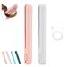 Mini Dual-Purpose Curling Iron Ceramic Mini Hair Curler Portable Mini Curling Iron Travel USB Rechargeable Curling Wand Mini Dual-Purpose Curling Iron for Short Hair (Pink+White)