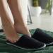 Geyoga 12 Pairs Spa Slippers - Unisex Fluffy Coral Fleece Closed Toe Disposable Slipper for Home & Hotel - Black - Buy Online on GoSupps.com