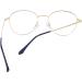 Joxigo Retro Round Anti-Blue Light Computer Glasses - UV Protection No Prescription Metal Frame - Black & Gold with Protective Case - Buy Online on GoSupps.com