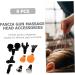 Minkissy 9-Piece Electrical Massage Head Set - Muscle Massage Attachments for Fascia Gun - Enhance Your Massage Experience - Buy Online on GoSupps.com