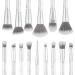 UNIMEIX 15-Piece Marble Makeup Brush Set - Premium Face Eyeliner Blush Contour & Foundation Brushes for Liquid Cream & Powder - Ideal for Flawless Makeup Application - Buy Online on GoSupps.com