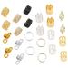 minkissy 1 Box Dreadlock Alloy Set Accesorios Para Hair Jewelry for Braids Girl Accessories Dreadlocks Rings Tube Diy Hair Braiding Ring Hair Braids Accessories Hair for Braids Charm