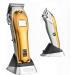 Hair Trimmer Professional Top Hair Clipper All-Metal Wireless Hair Clipper with Charge Stand 440C Fade Blade Barber Trimmer Hair Care and Styling (Color : Gold)
