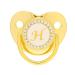 Golden Baby Pacifier - 26 Letters Curved Silicone Bling with Clips for 6-18 Months | International Shipping Available - Buy Online on GoSupps.com