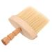 Beaupretty Tool Dustwedel Hairdresser Pinula Razor brush with wooden handle Salon Razi Bracket Hartwell brush hairdressing Hairwear Hairbrush wooden handle make-up hairdressing