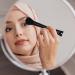 Baluue Powder Brush Double Ended Makeup Brush U Shaped Nose Contour Brush Face Brush Makeup Tool Black - Buy Online on GoSupps.com