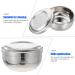 2-Piece Steel Lid Soup Safety Razor & Cream Bowl Set for Men - Bubble Foam Barber Supplies - Silver | eCommerce Shop - Buy Online on GoSupps.com