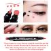 Go Ho 4 PCS Red and Black Liquid Eyeliner Stamp Pen - Waterproof Double-sided Seal Eyeliner Stencils for Long-Lasting, Smudge-Proof Cat Eye Look - Heart Star Moon Flower Design - 2 Red + 2 Black - Buy Online on GoSupps.com