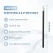 200 Pcs Disposable Lip Brushes Lipstick Applicators Wands Lint Free Makeup Tools Kit Gloss Cotton Swab Wands Testers Black - Buy Online on GoSupps.com