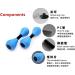 Davidmay's Water Aerobic Foam Dumbbells for Women | Pool Resistance Exercise Equipment 1 Pair | Ideal for Water Fitness & Weight Loss | Includes Printed Gift Box - Buy Online on GoSupps.com