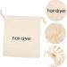 HAPINARY 2pcs Hair Dryer Storage Bag Toiletry Travel Hairdryers for Women Hair Dryer Drawstring Fabric Beige - Buy Online on GoSupps.com