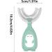 U-shaped Silicone Toothbrush for Babies | Eco-Friendly Green Manual Baby Toothbrush for Mouth Cleaning - Buy Online on GoSupps.com