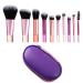 Travel Makeup Brushes Set with Bag 10pcs Mini Makeup Brush Kit Small Cosmetic Brushes for Face Foundation Blush Eye Shadow (Multi Color)