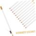 WOONEKY 12pcs Eyebrow Pencil Sharpener Wood Brow Pencil Portable Brow Pencil Eye Brow Pencil White Wooden - Buy Online on GoSupps.com