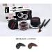 Focenat 2 Colors Gel Eyeliner Waterproof Long Lasting Cream Eyeliner Gel Smudge-Resistant Eyeliner Eyeliner Cream Makeup Eyeliner Gel with 2 Eyeliner Brushes Black and Brown - Buy Online on GoSupps.com