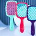 Comb Women's Scalp Massage Comb Hair Brush Women's Hollowed Out Home Salon Hair Styling Tool Comb Wide Tooth Comb (Color : Transparent-white) - Buy Online on GoSupps.com