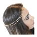 Barode Boho Layered Head Chains Sparking Rhinestone Fashion Headband Jewelry for Women and Girls (Gold)
