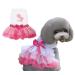 Dog Dress Luxury Puppy Skirt Dog Clothes Princess Dresses Wedding Evening Dress Tutu Skirt Red Lips Bowknot Dress for Small Dog Girl (L Red) Large Red