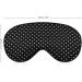 Polka Dots Black and White Sleep Mask - Adjustable Eye Cover for Sleeping - Blocks Light - Perfect for Men and Women - Ideal for Night Travel and Naps - Buy Online on GoSupps.com