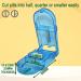 CoaGu 2 Pack Pill Crusher with Adjustable Fitting and Cutter - Grind Aspirins & Vitamins to Fine Powder - Blue - Buy Online on GoSupps.com