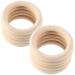 Yicare 10 pieces baby wooden rings for handicrafts 70mm baby childhood diseases ring wood teether teething rings for babies child care wood bracelet DIY craft