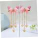 Beaupretty 2 Pairs hanfu butterfly headdress hairpin with tassel metallic hair clips tassel hair clips kids hair accessories for girls long tassel hair barrettes child alloy Costume decorate - Buy Online on GoSupps.com