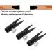 Aluminium Alloy Eyebrow Pencil Sharpener U Shape Slot Lightweight Easy Grip Detachable Cover for Beginners Makeup Artists Microblading Professionals (Black) - Buy Online on GoSupps.com