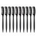 AKOAK 10 Pcs Black Eyelash Comb Mini Plastic Eyebrow Comb Makeup Mascara Applicator Ladies and Girls Beauty Makeup Tool