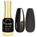 VENALISA Glitter Black Gel Nail Polish 1Pcs Pearly Grey Black Color Gel Polish Nail Polish Gel High Gloss Soak Off Gel Nail French Nail Manicure Salon DIY