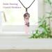 7pcs Raw Chakra Stones Set with Clear Quartz Crystal Pyramid and Rose Quartz Crystal Necklace - Reiki Yoga Meditation Gifts for Beginners - Buy Online on GoSupps.com