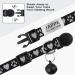 Tagme Reflective Cat Collar - 2-Pack Name & Address Shield Safety Lock & Bell for Cats & Puppies Adjustable 18-28 cm Black - Buy Online on GoSupps.com