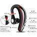 Bluetooth Headset V5.0 - Noise Canceling Mic, Ultralight Business Earpiece for Cell Phone, Sweatproof Headset for Driving/Trucker/Office - Red - Buy Online on GoSupps.com