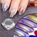 Holographic Nail Powder - Laser Glitter Rainbow Chrome - Smooth Manicure Pigment - 1g Box with Sponge Kit - Colorful01 - International Shipping - Buy Online on GoSupps.com