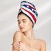 American Patriotic Stars and Stripes Microfiber Hair Towel | Super Absorbent Coral Velvet Wrap for Long Curly & Thick Hair | Quick Dry Towel for Women - Buy Online on GoSupps.com